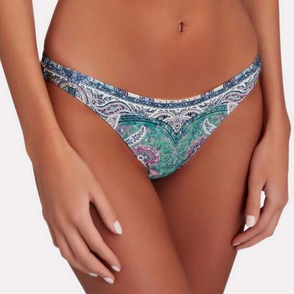 NWT$225 ZIMMERMANN Anneke Paisley-Print Bikini Bottom Briefs 2 (6-8) - Picture 5 of 12